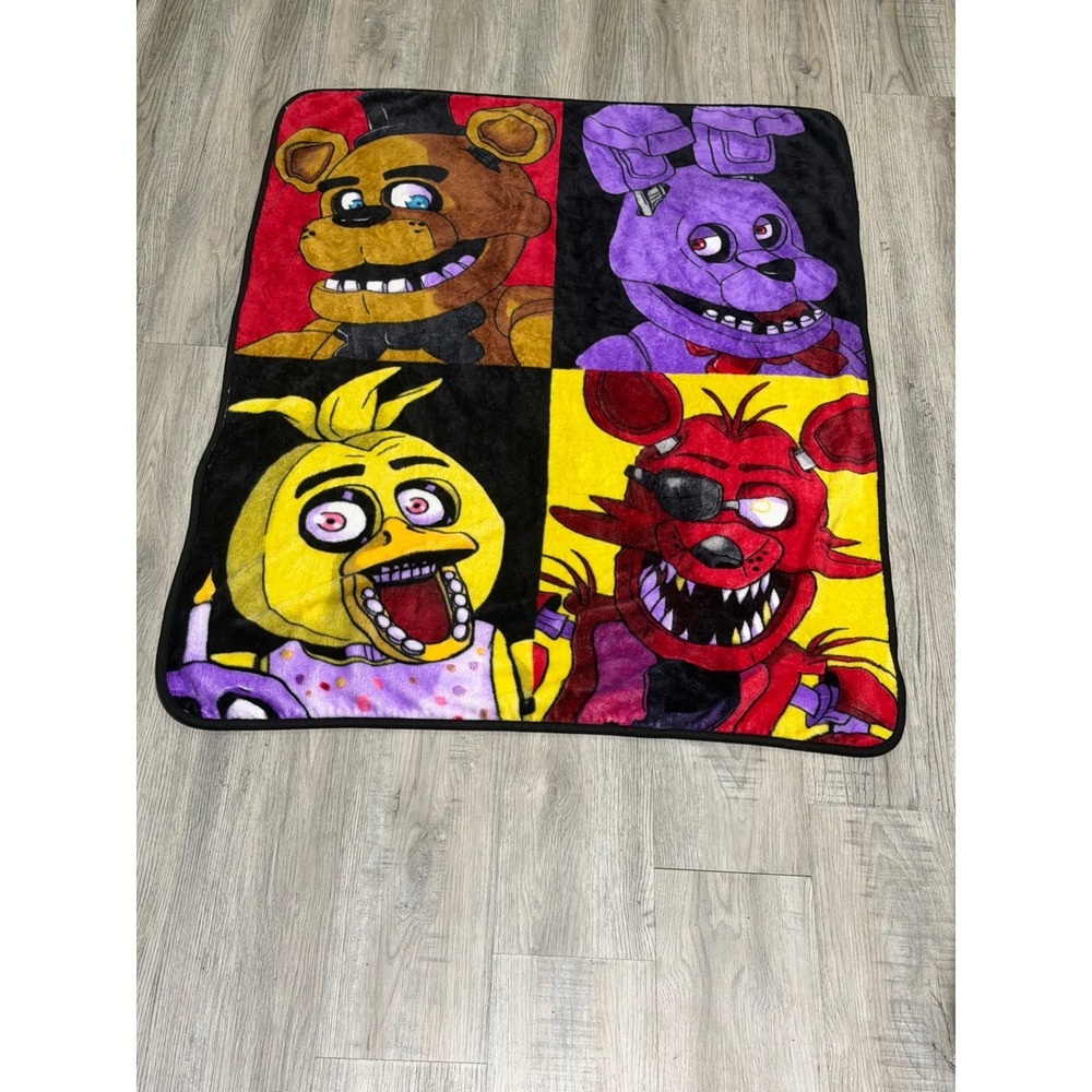 Five Nights at Freddys,Plush Throw Blanket, Kids, 36x46